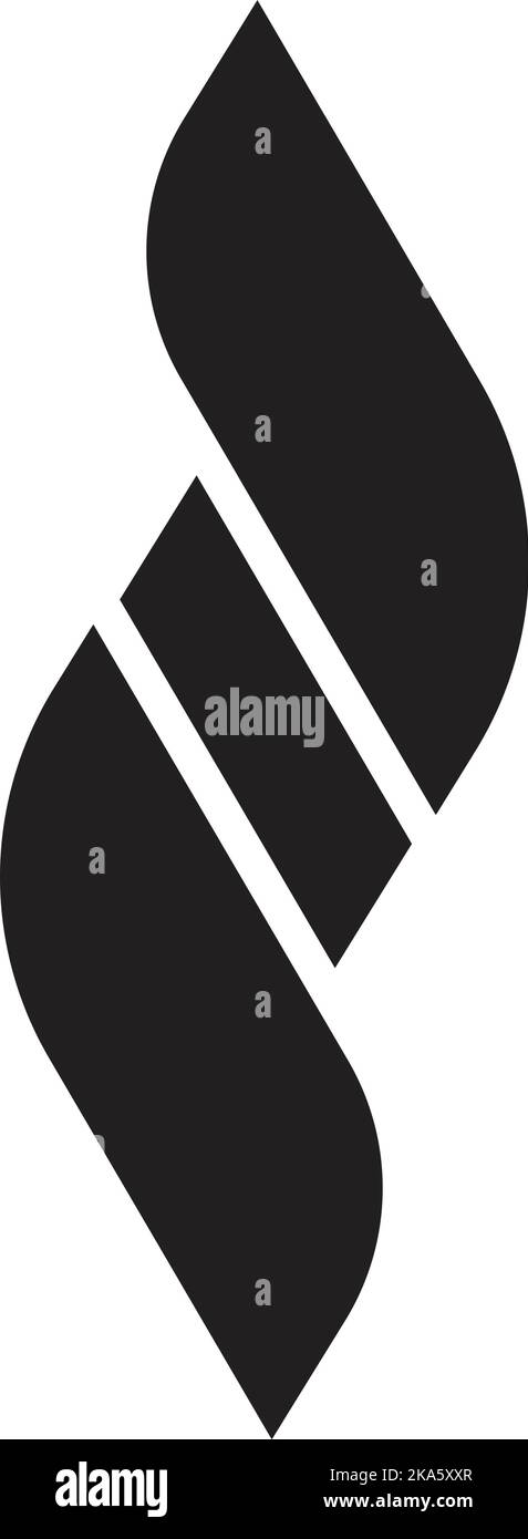 Abstract three lines logo illustration in trendy and minimal style ...