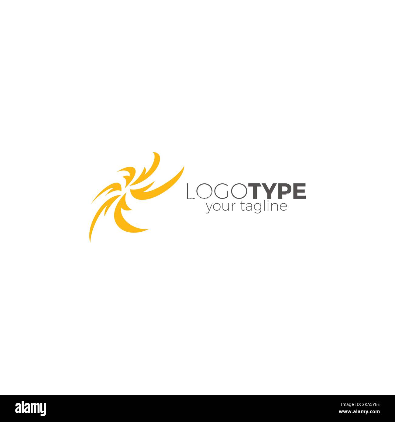 Sun Spiral Abstract Logo Vector Illustration Stock Vector
