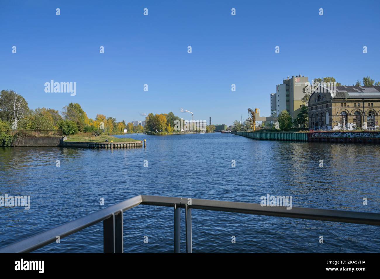 Mündung Spree in die Havel, Zusammenfluß, Spandau, Berlin, Deutschland Stock Photo