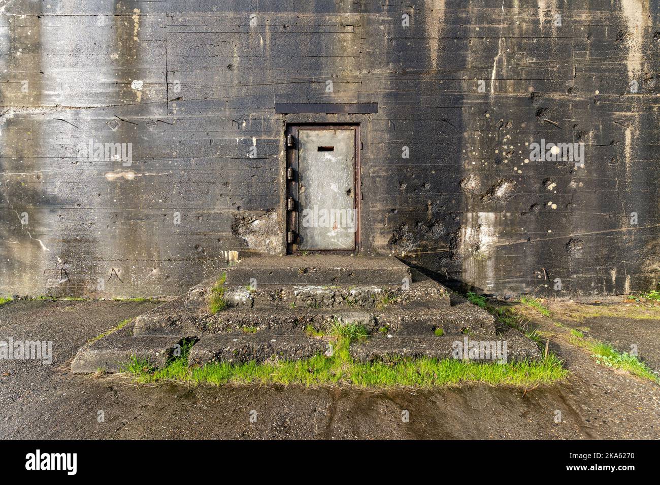 door of a WWII bunker Stock Photo Alamy