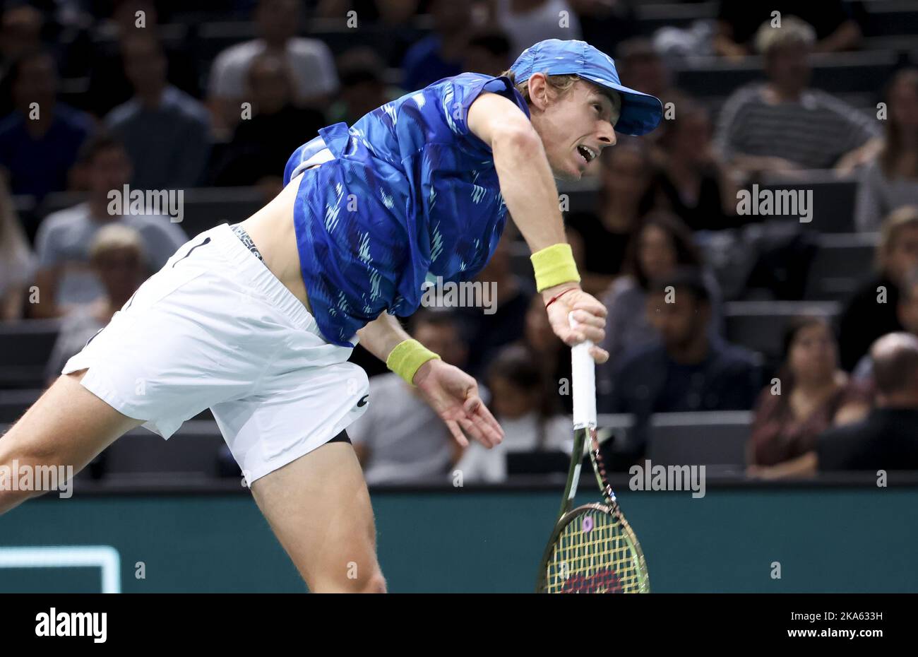 Alex de Minaur of Australia during day 1 of the Rolex Paris Masters