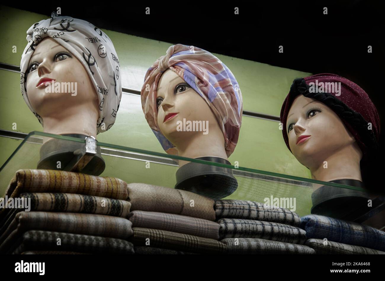 Amman, Jordan - Thursday, October 19 2022 scary mannequins at downtown Amman  Stock Photo