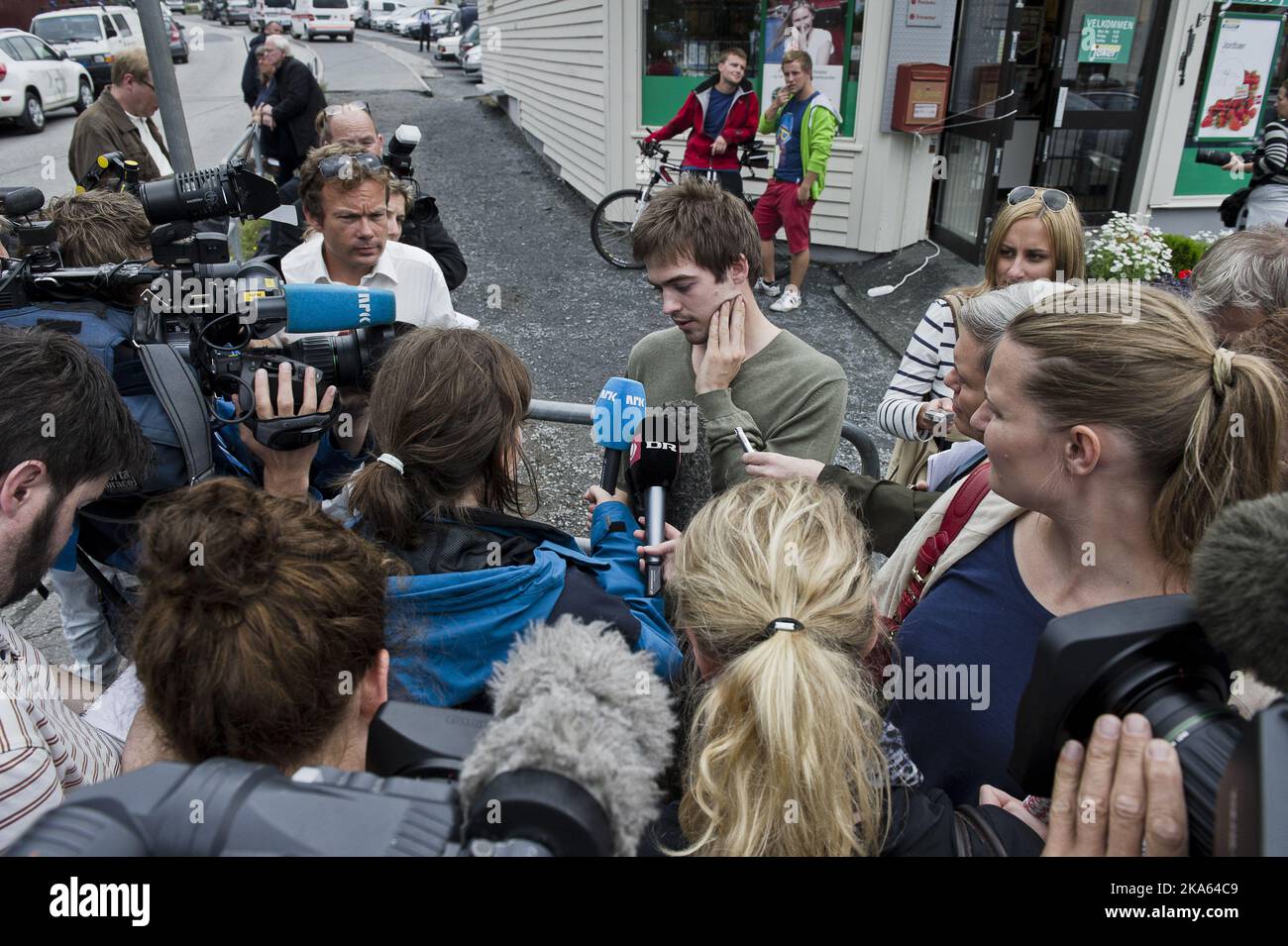Oslo 20110723. Utoya massacre aftermath. Thorbjørn Vereide (22