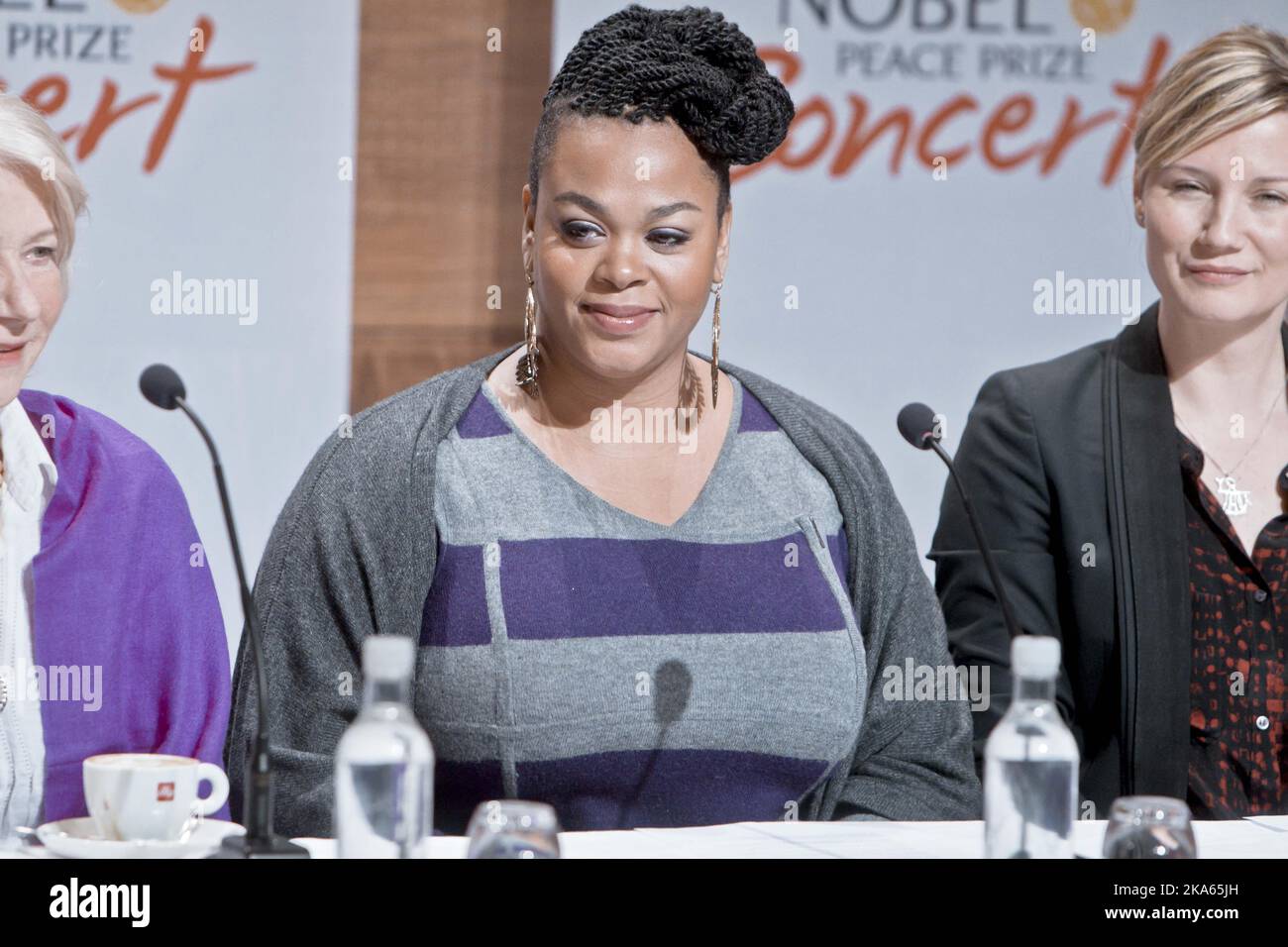 Oslo 20111211. Press conference with this years's artists at the Nobel concert.  Jill Scott. Photo: Krister Soerboe / SCANPIX NORWAY  Stock Photo