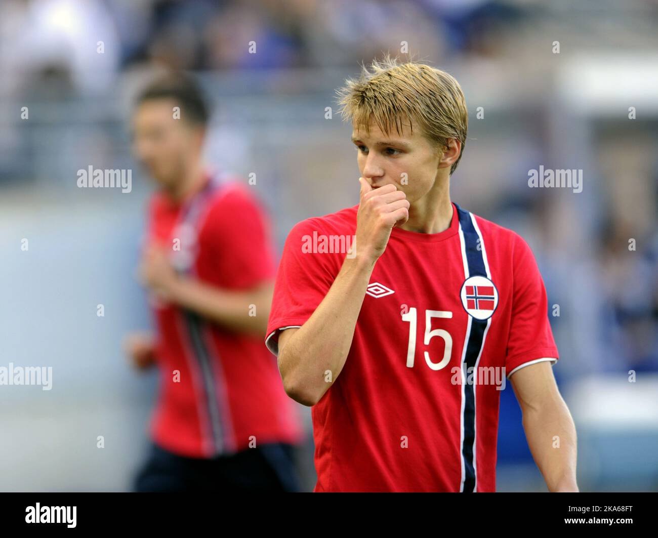 15 year old Martin Odegaard, Norway's youngest player ever in the