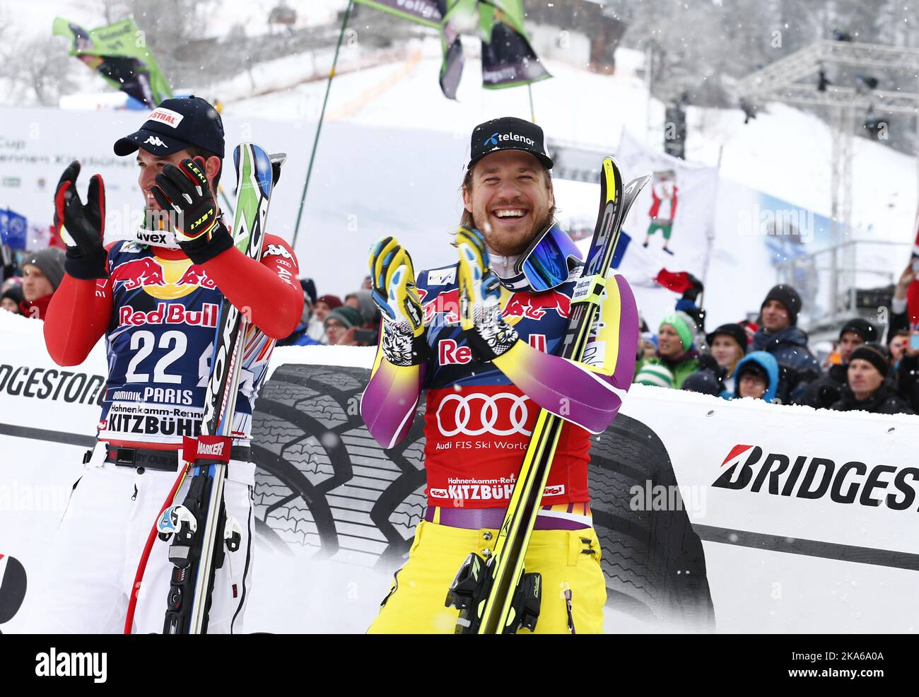 Kitzbuhel, Austria 20150124. WORLD CUP DOWNHILL. Kjetil Jansrud won