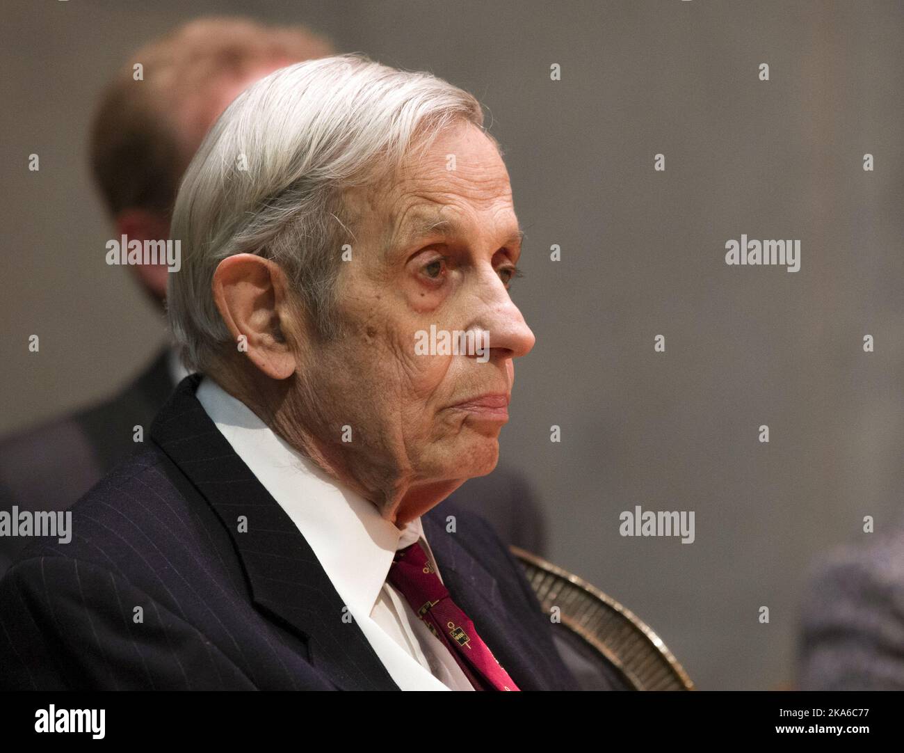 Mathematician  John F. Nash Jr during a ceremony in the University of Oslo on Tuesday afternoon . Stock Photo