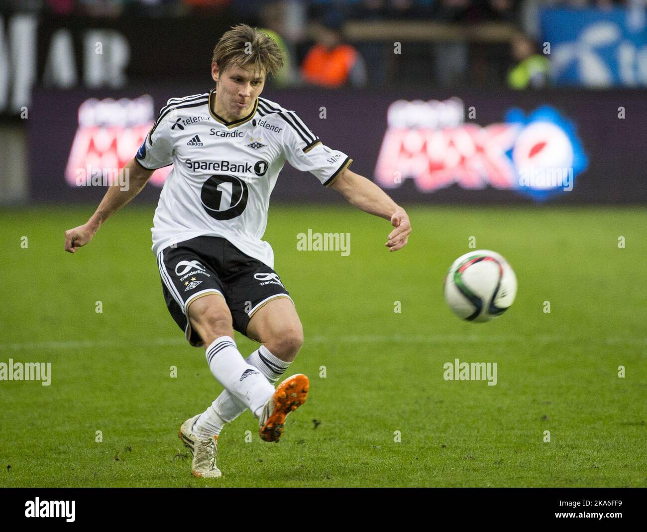 Riku Riski Olavi in league match between Rosenborg and AFK at Lerkendal stadium . Stock Photo