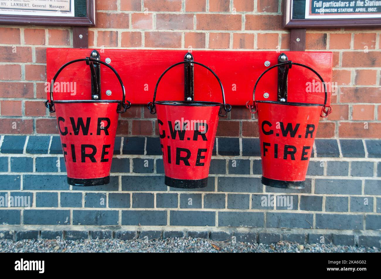 Around the UK Fire Buckets Gloucestershire Warwickshire Railway