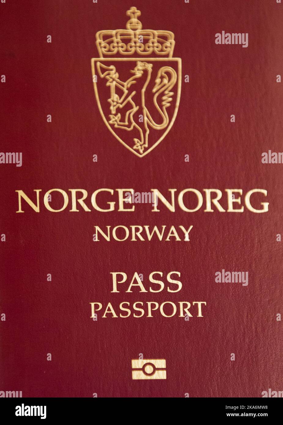 Oslo, Norway 20121211.. Norwegian passport. Photo: Vegard Groett / NTB scanpix Stock Photo