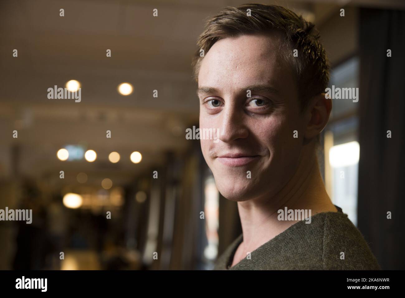 OSLO Norway 20161007 Actor Mikkel Bratt Silset Performs In The NRK Oslo Norway 20161007 Actor Mikkel Bratt Silset Performs In The Nrk Series Vikingane Photo Berit Roald Ntb Scanpix 2KA6NWR 