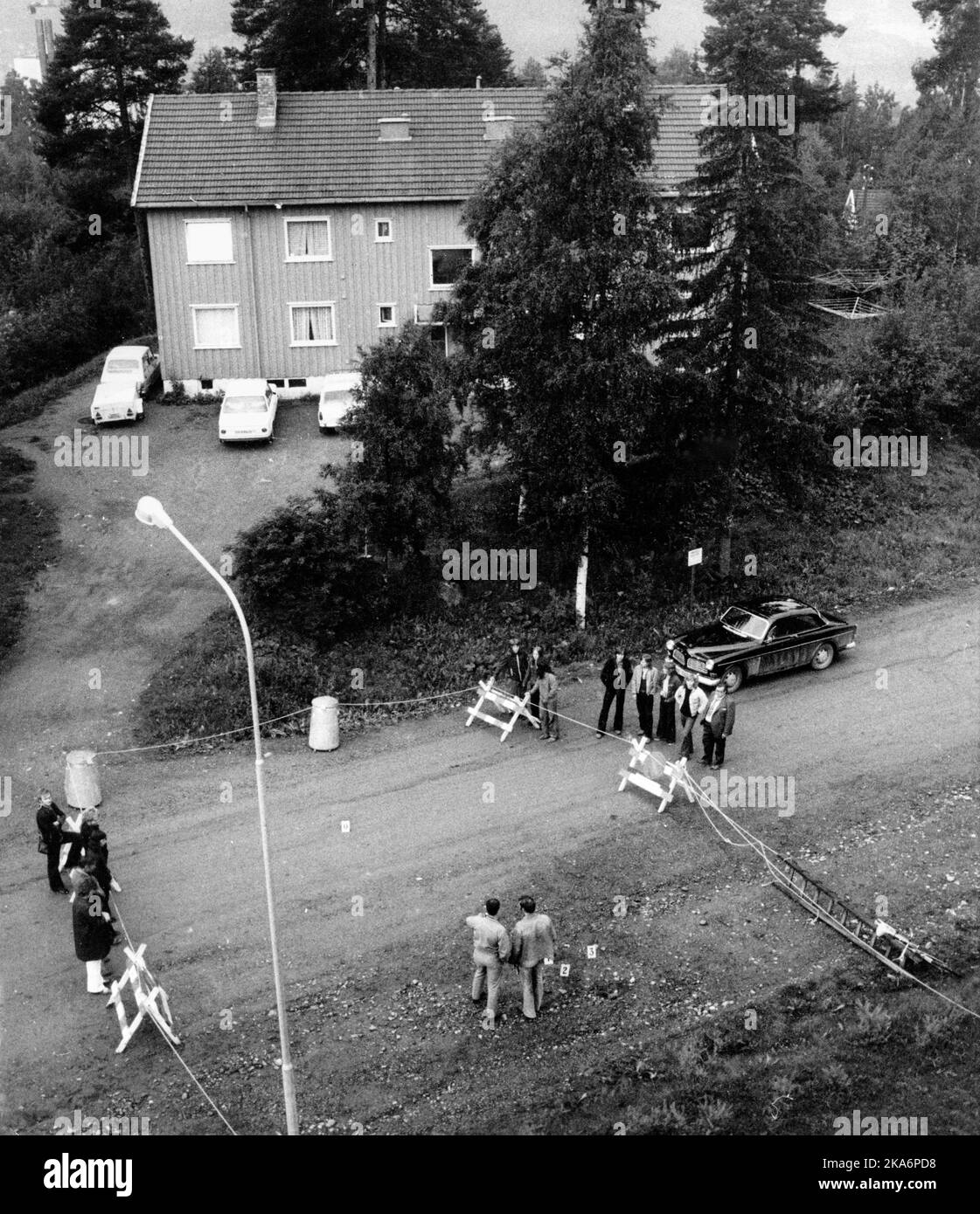 The scene where Ahmed Bouchiki of Morocco was killed by members of a