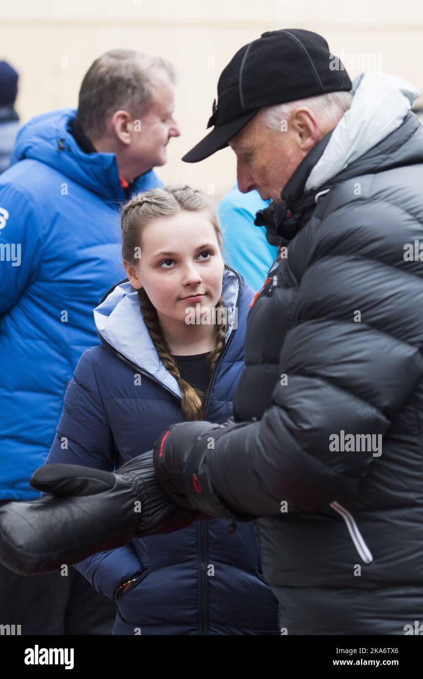 Oslo, Norway 20170312. Princess Ingrid Alexandra and King Harald ...