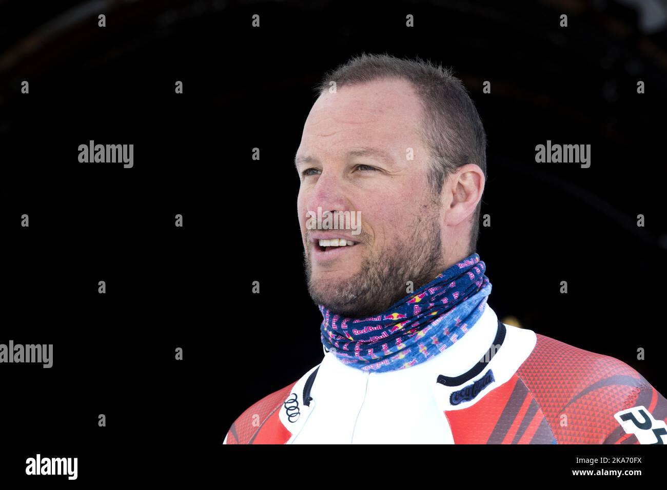 SÖLDEN, AUSTRIA 20171026. Ski World Cup, Alpine. Aksel Lund Svindal during training on the glacier in Sölden Thursday morning. Photo: Cornelius Poppe / NTB scanpi Stock Photo