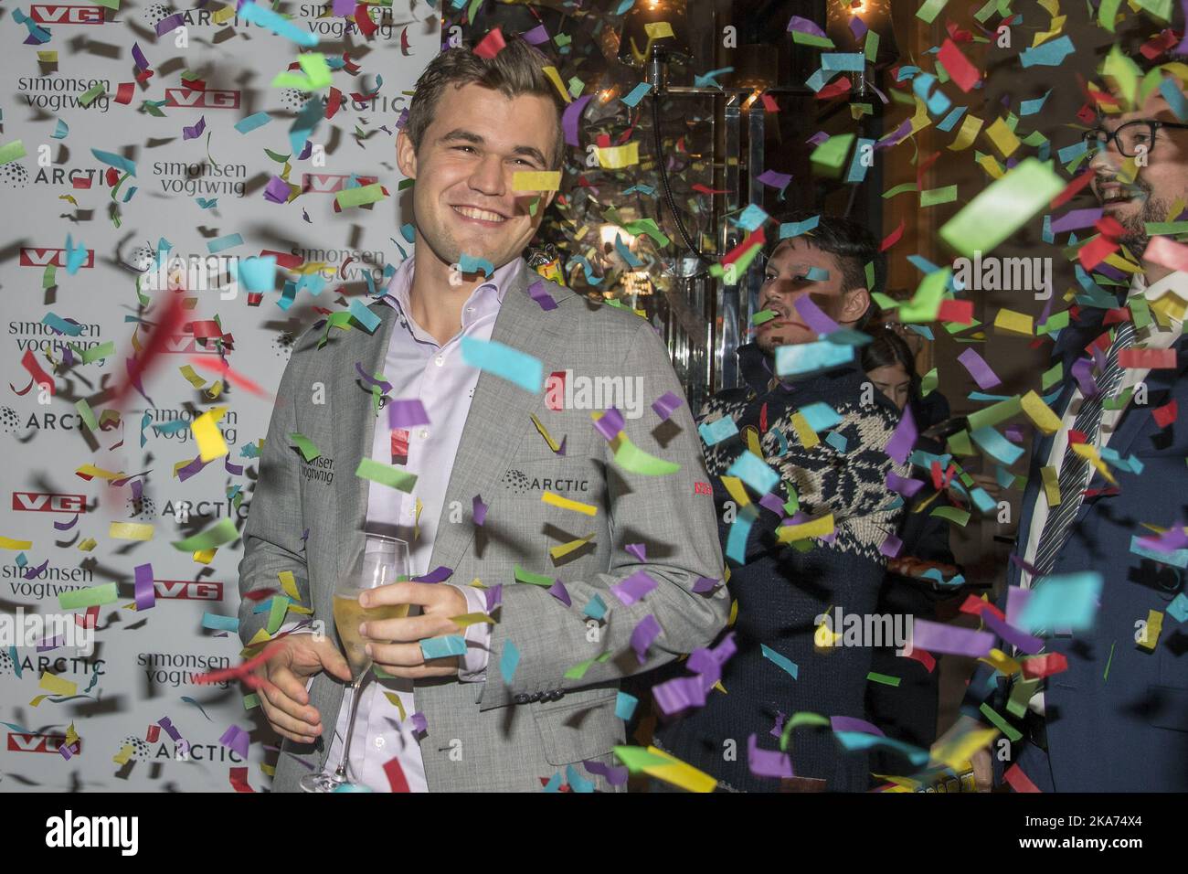 World Chess Championship in London 2018. Magnus Carlsen, World number One  from Norway, retained his title against Fabiano Caruana after a tie-break  Stock Photo - Alamy