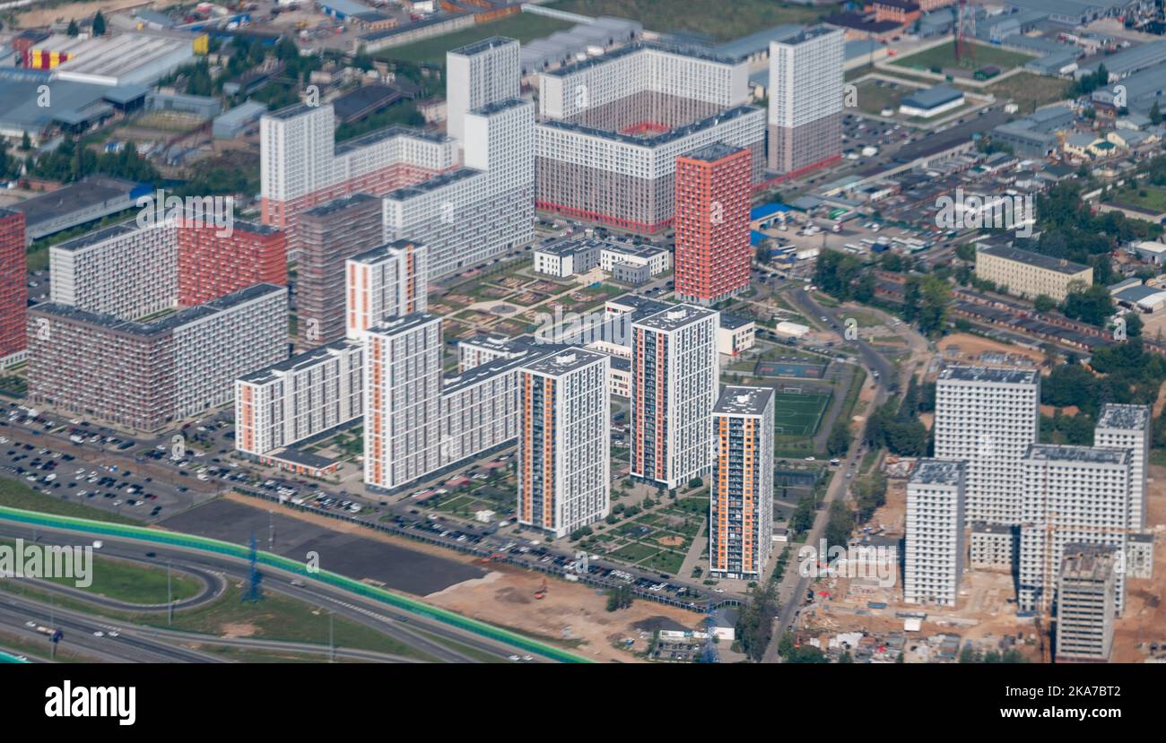 View of the new residential complex from a bird's eye view Stock Photo ...