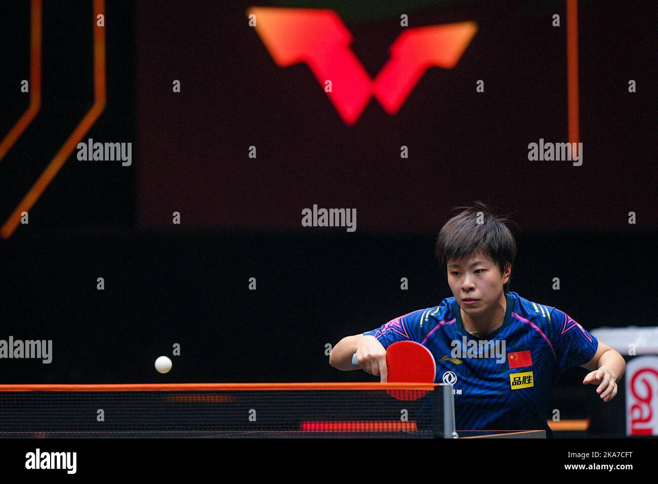 Chinese table tennis player Wang Yidi defeated Puerto Rican table