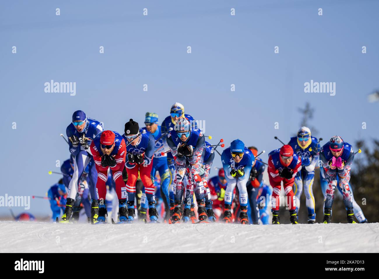 Zhangjiakou, China 20220206. PÃ¥l (Paal) Golberg from Norway under 15 km x 15 km Skiathlon for men during the Winter Olympics in Beijing 2022. Photo: Fredrik Varfjell / NTB  Stock Photo