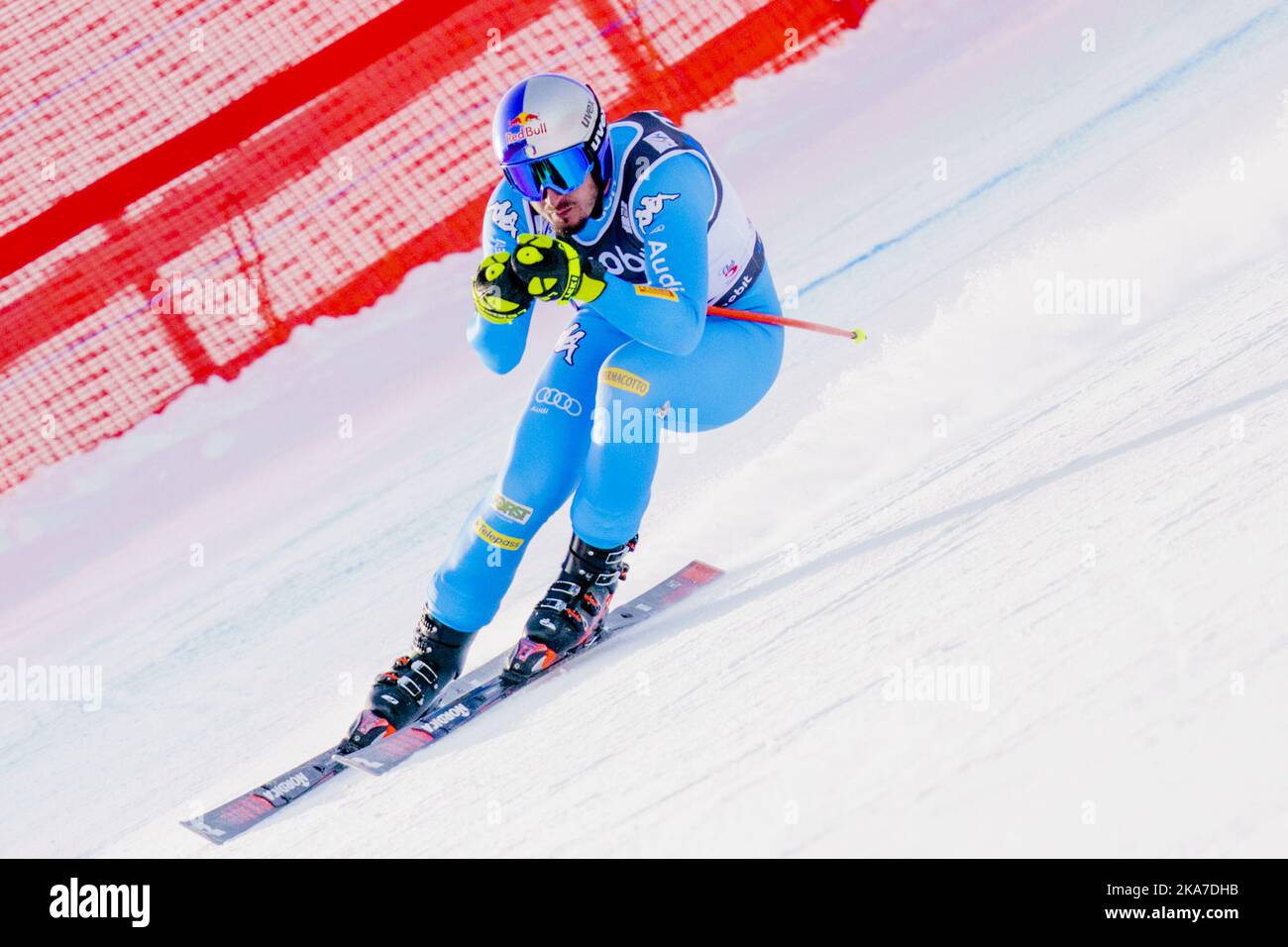 Dominik Paris of Italy during the Downhill Alpine Skiing training