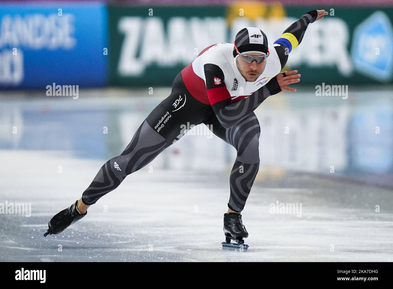 Hamar 20220303. Piotr Michalski during the men's 500 meter sprint