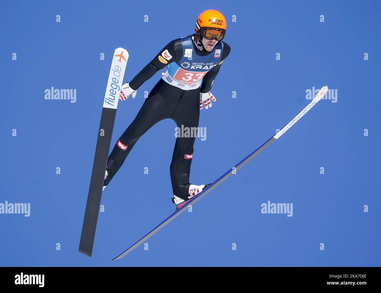 Oslo 20220305. Franz-Josef Rehrl from Austria during a combined jump race in Holmenkollbakken. Photo: Terje Pedersen / NTB  Stock Photo