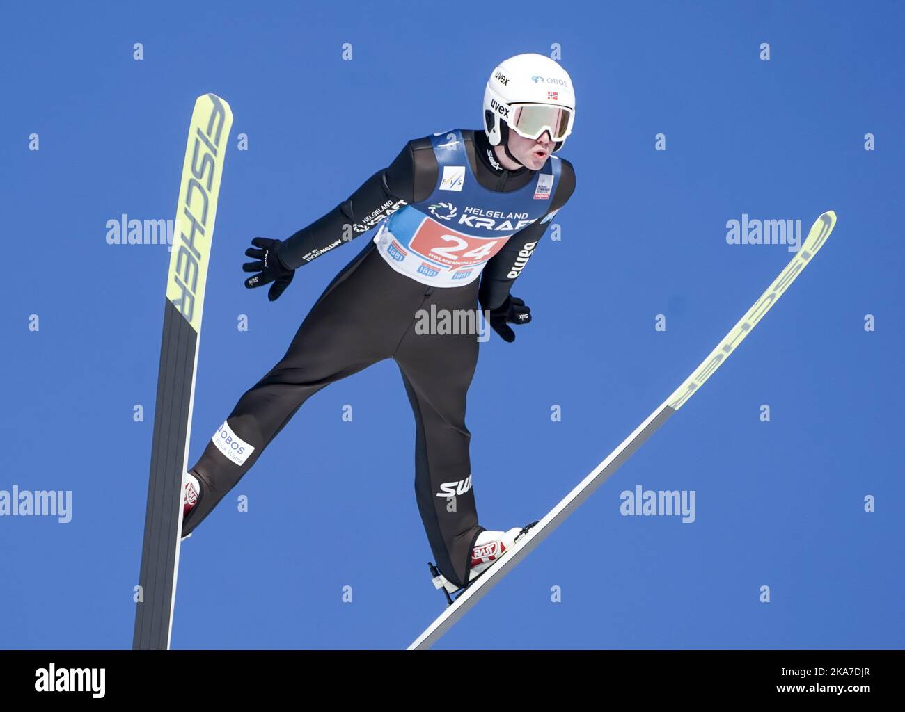 Oslo 20220305. Kasper Moen Flatla from Norway during a combined jump race in Holmenkollbakken. Photo: Terje Pedersen / NTB  Stock Photo