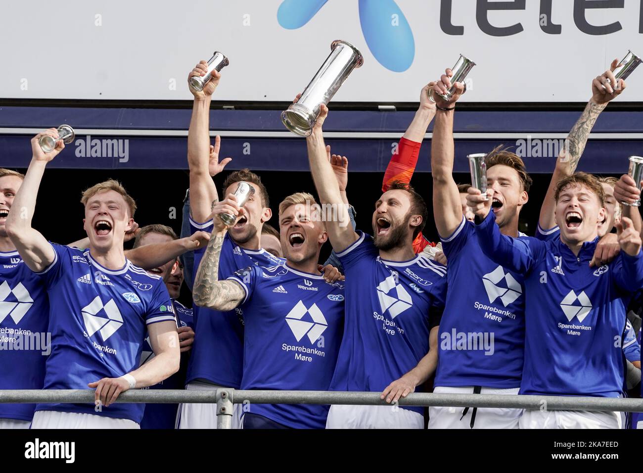 OSLO 20220501. Molde captain Magnus Wolff Eikrem after they became Norwegian champions in football after the cup final against Bodoe / Glimt at Ullevaal Stadium. Photo: Terje Pedersen / NTB  Stock Photo