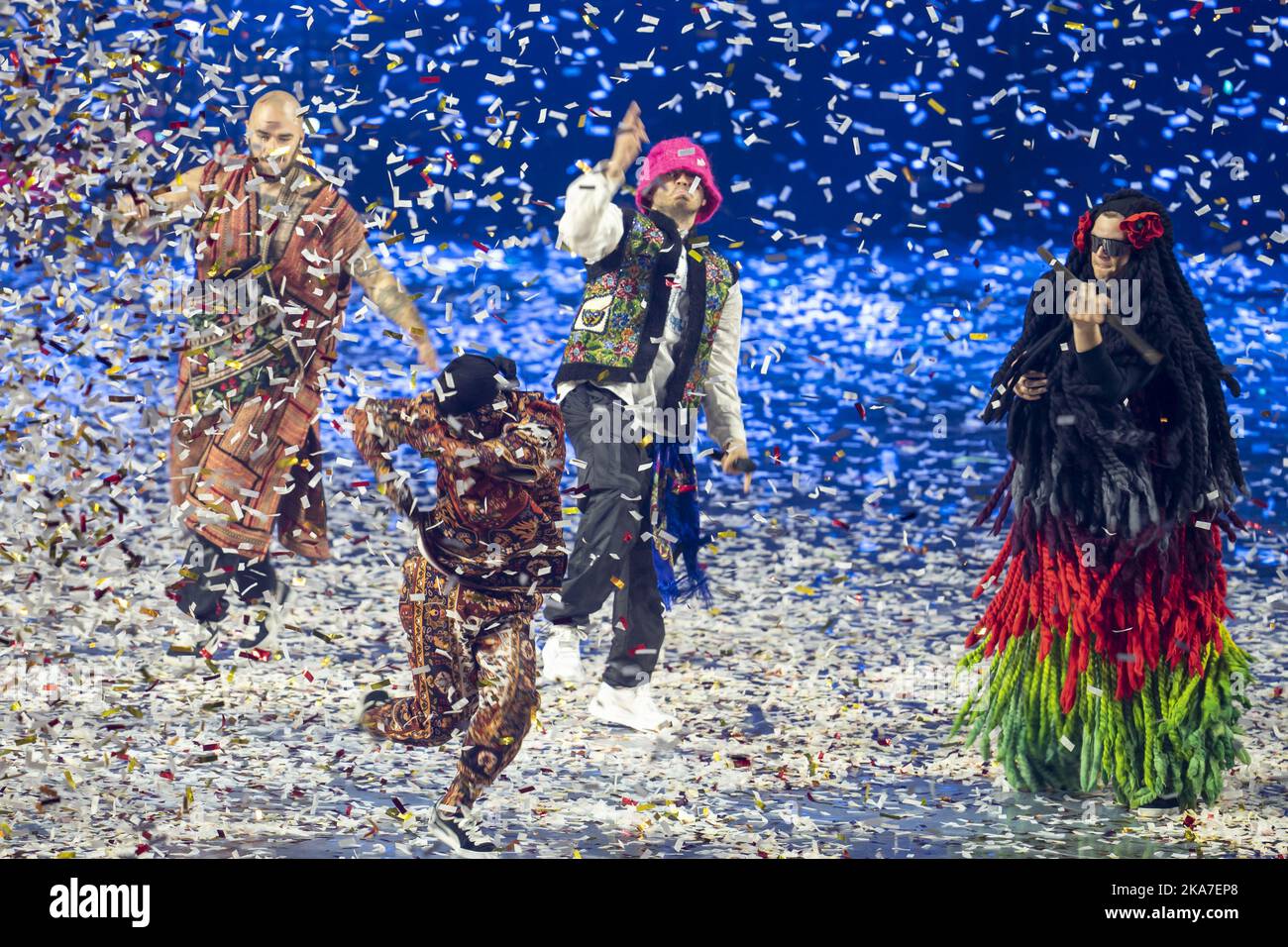 Turin, Italy 20220515. The final of the Eurovision Song Contest at the Pala Olimpico in Turin on