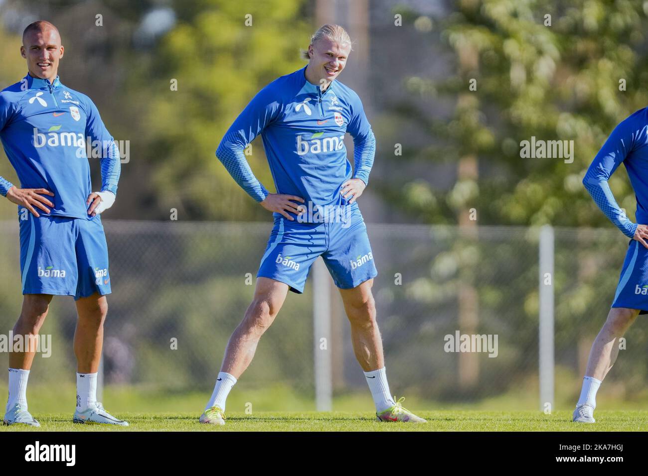 LillestrÃ¸m 20220920. Erling Braut Haaland during training with the