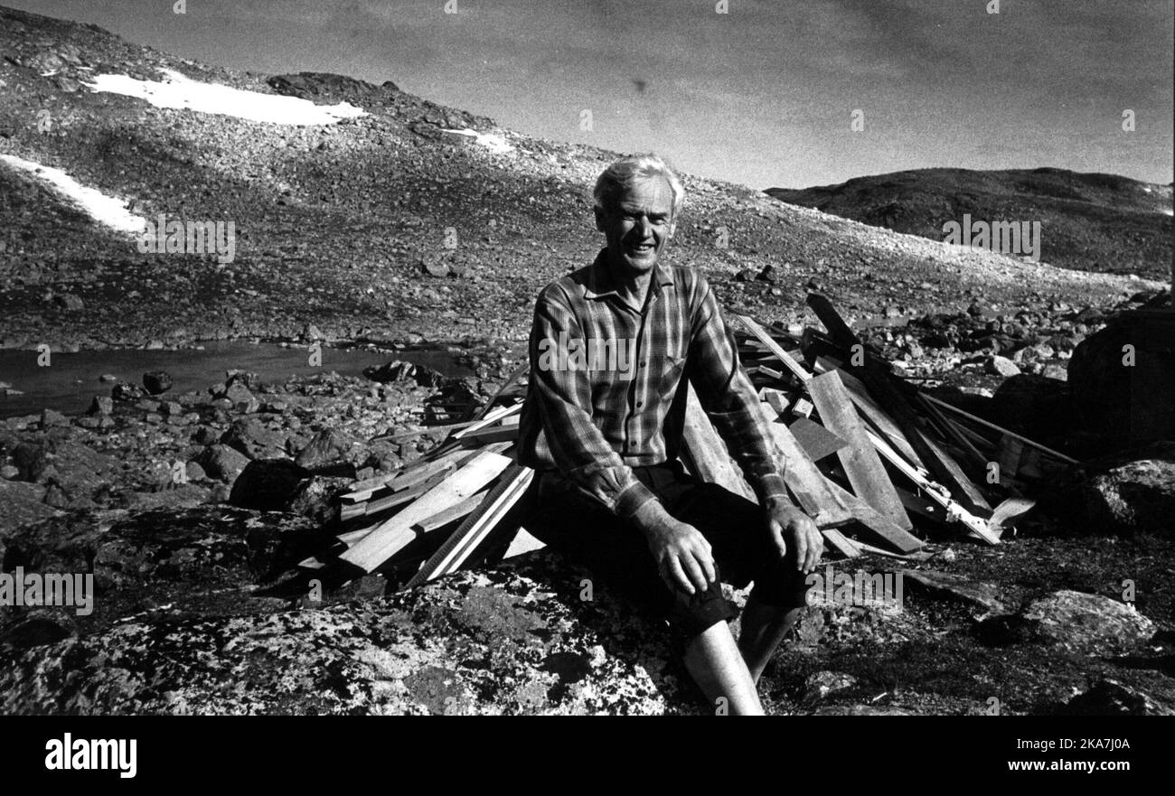 Claus Helberg a member of the Grouse/Swallow team during the Vemork Hydroelectric Plant sabotage in 1943 Stock Photo