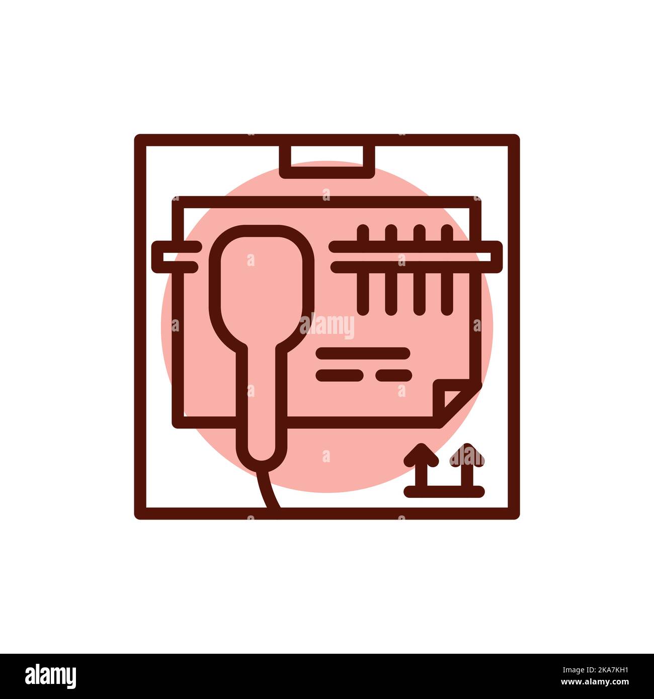 Barcode reading olor line icon. Pictogram for web page Stock Vector