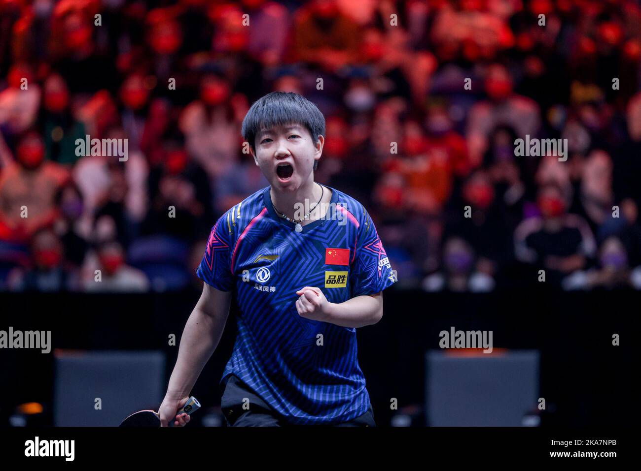 Chinese table tennis player Sun Yingsha defeated Chinese table tennis