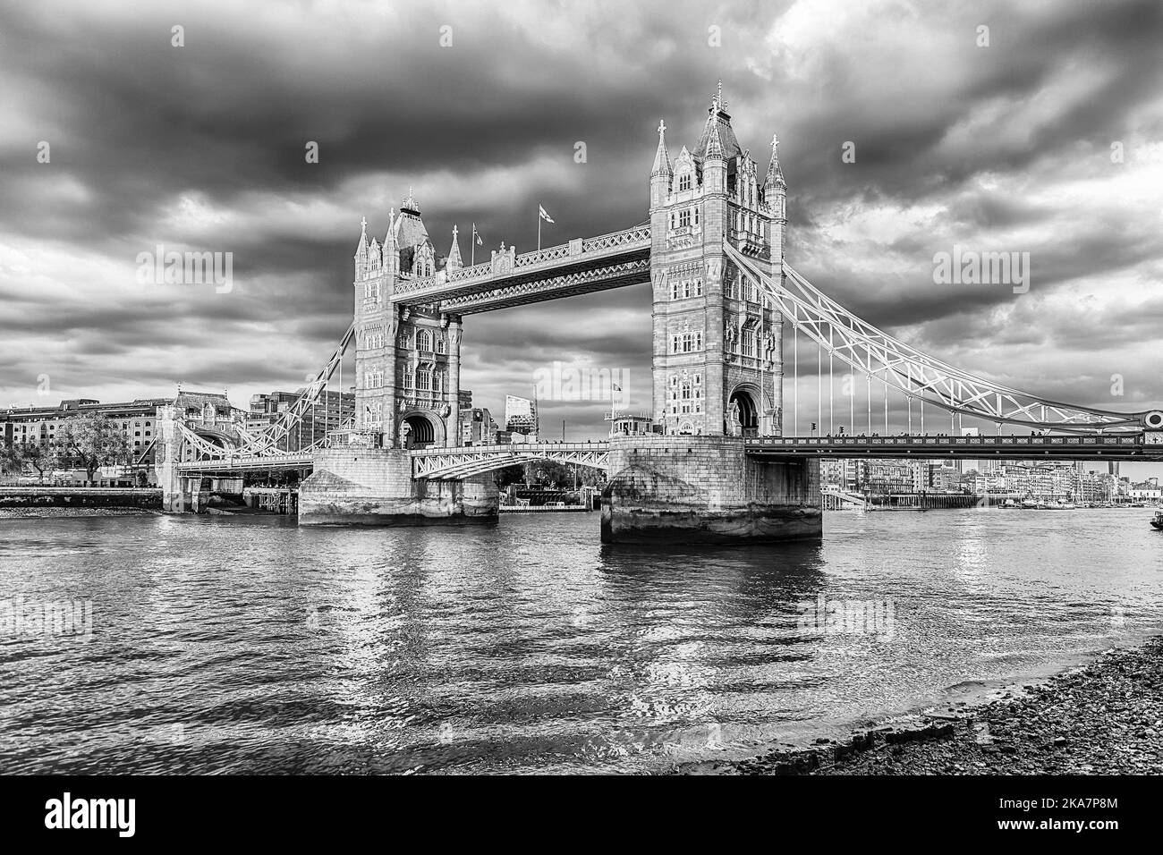 The iconic Tower Bridge, historical landmark in London, England, UK