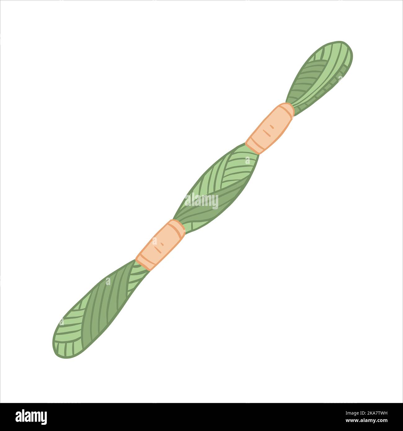 Color vector illustration. Threads for embroidery floss Stock Vector