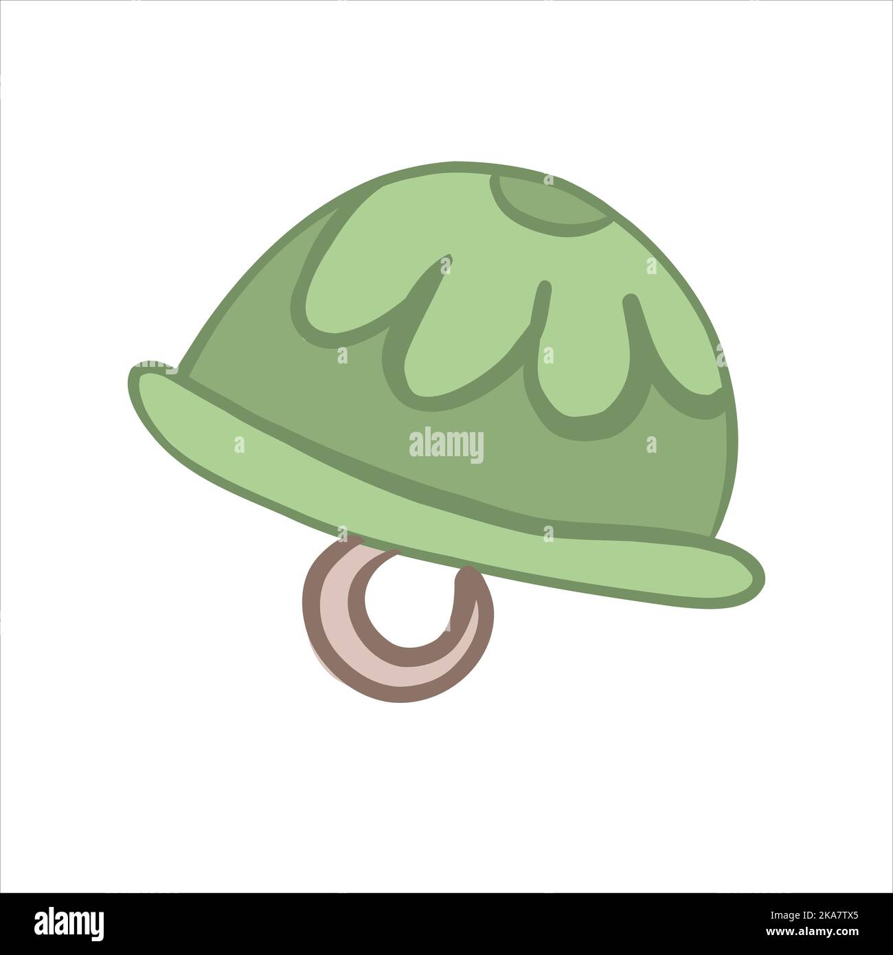 Button for sewing. Fashion designer tool. Vector illustration Stock Vector