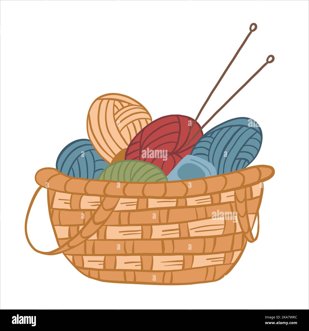 690+ Yarn Basket Stock Illustrations, Royalty-Free Vector Graphics & Clip  Art - iStock