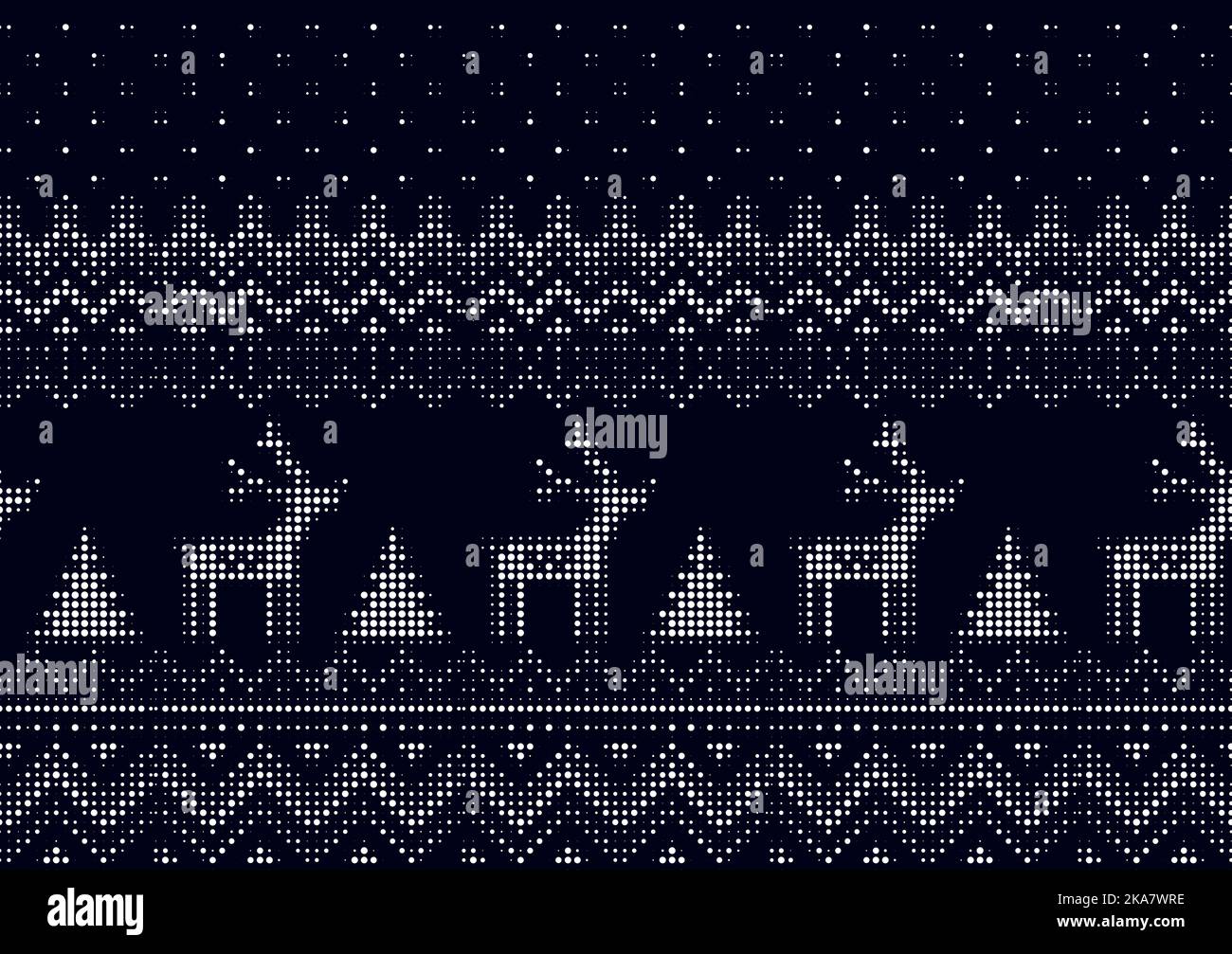 Seamless Christmas pattern in a dot Stock Vector Image & Art - Alamy