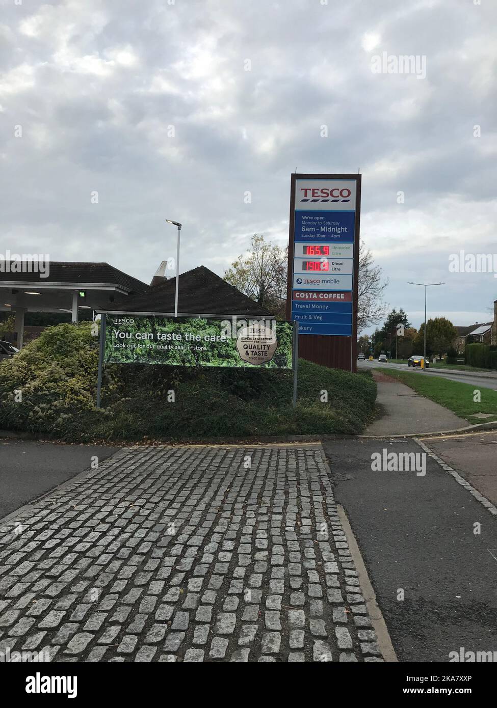 England UK 31st October 2022 Rising fuel prices at Tesco Grove Green in