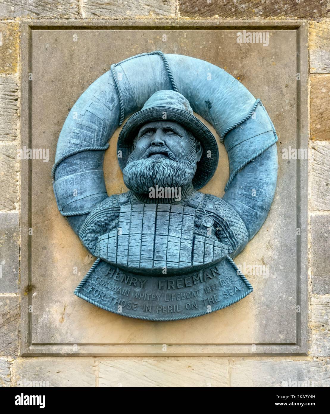 Henry Freeman Memorial, Whitby, North Yorkshire, England, UK Stock Photo