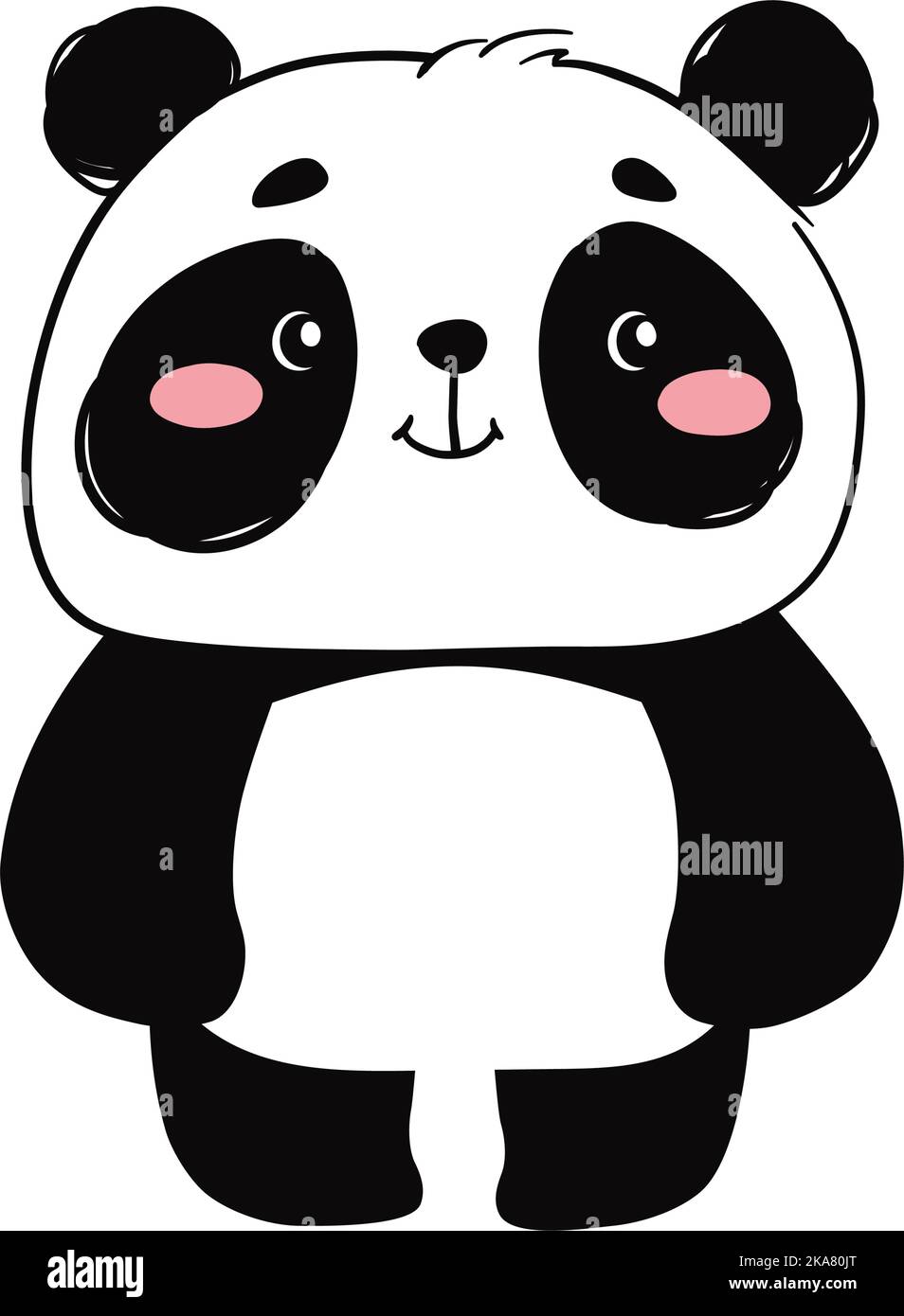 Cute bear panda kawaii character hi-res stock photography and images - Page  12 - Alamy