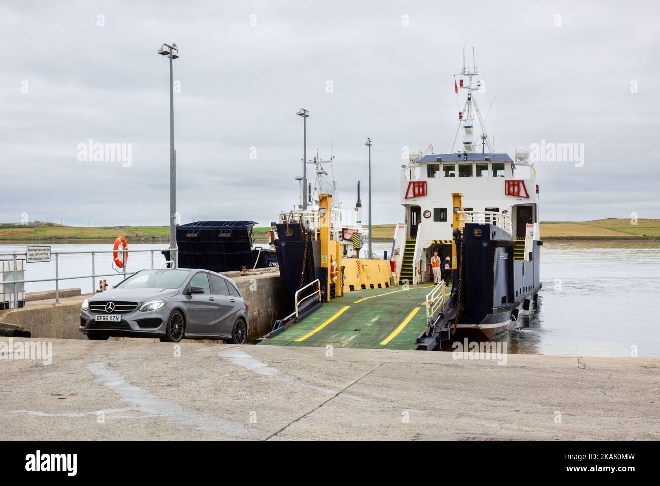 Vehicle and passenger ferry, Rousay, Orkney, UK. 2022 Stock Photo - Alamy