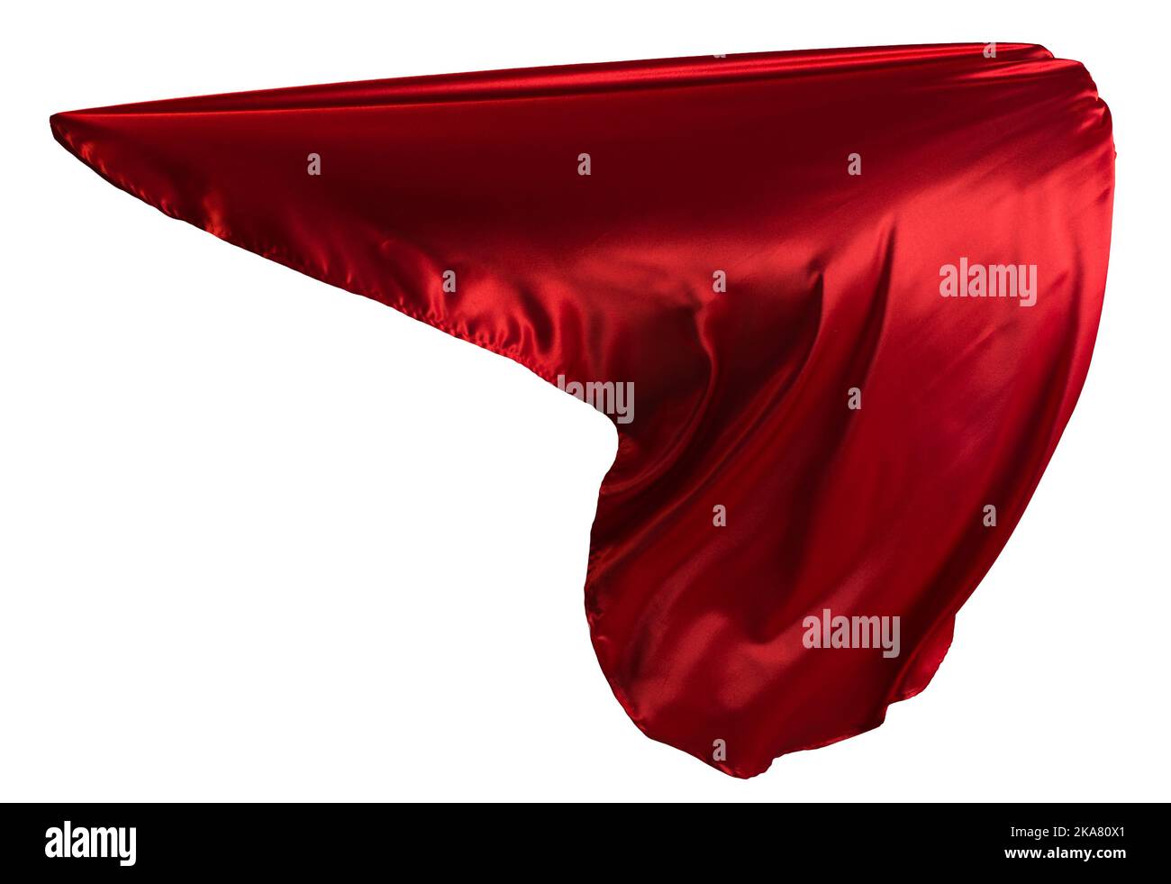 Red cloth flutters Stock Photo Alamy