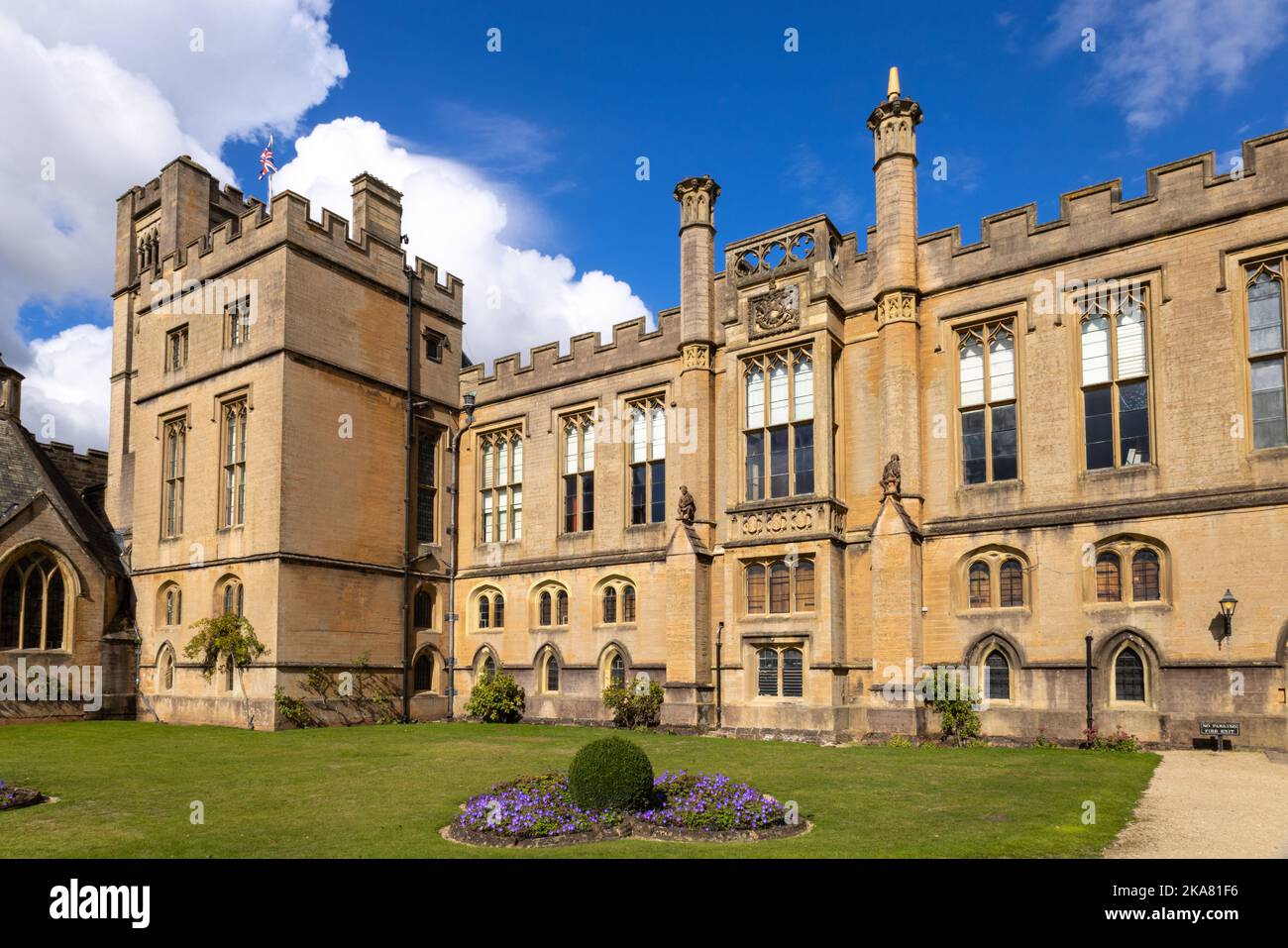 Facia of south wing, Newstead Abbey, Nottinghamshire, England, UK Stock Photo