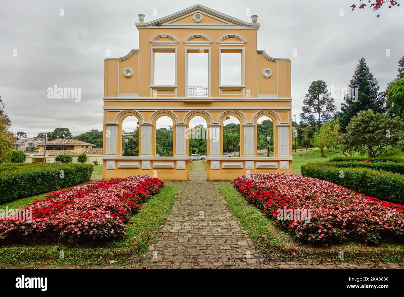 Bosque Alemao, or German Forest Park, in Curitiba, Brazil. gateway
