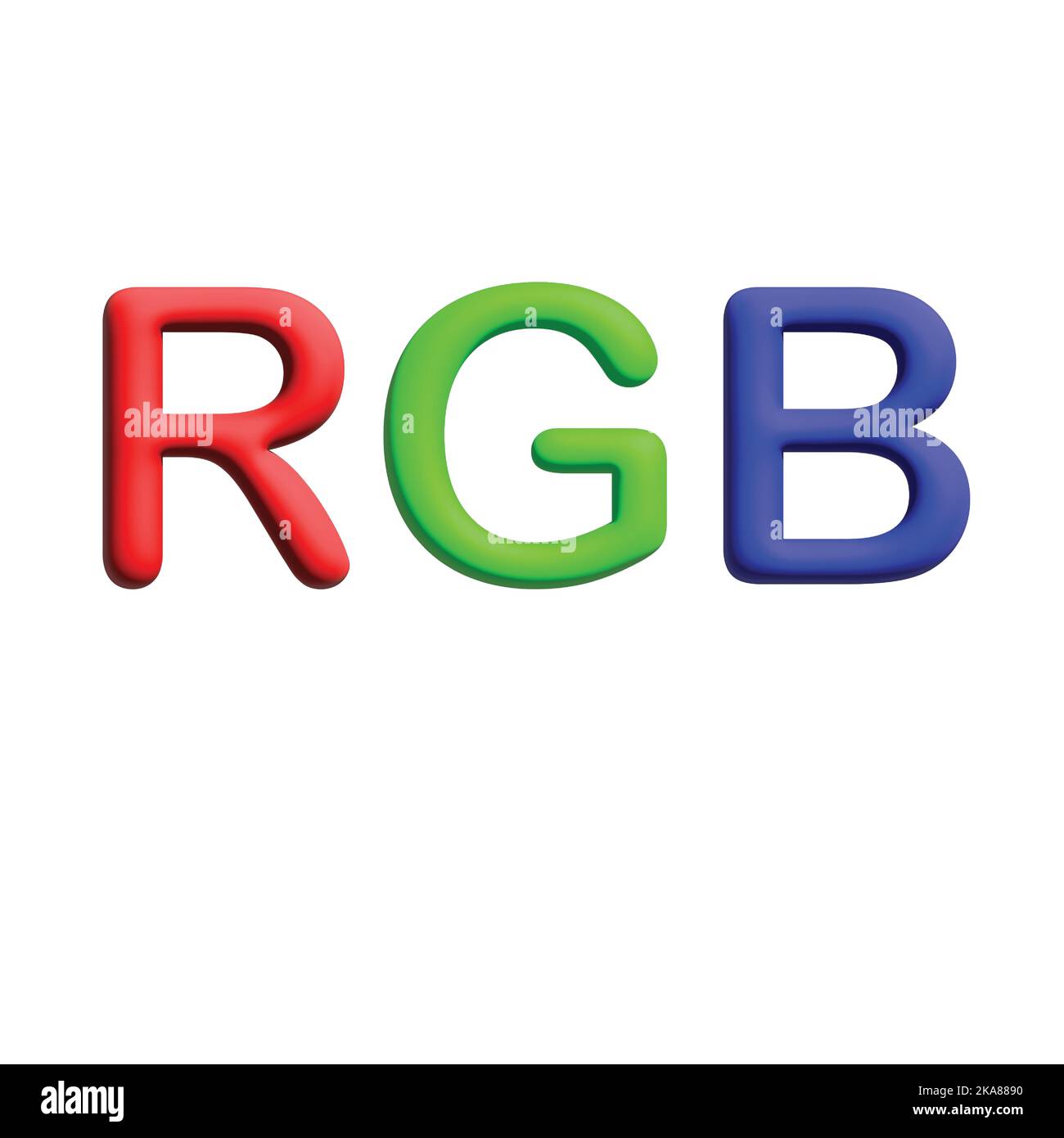 rgb  font shape design Stock Vector