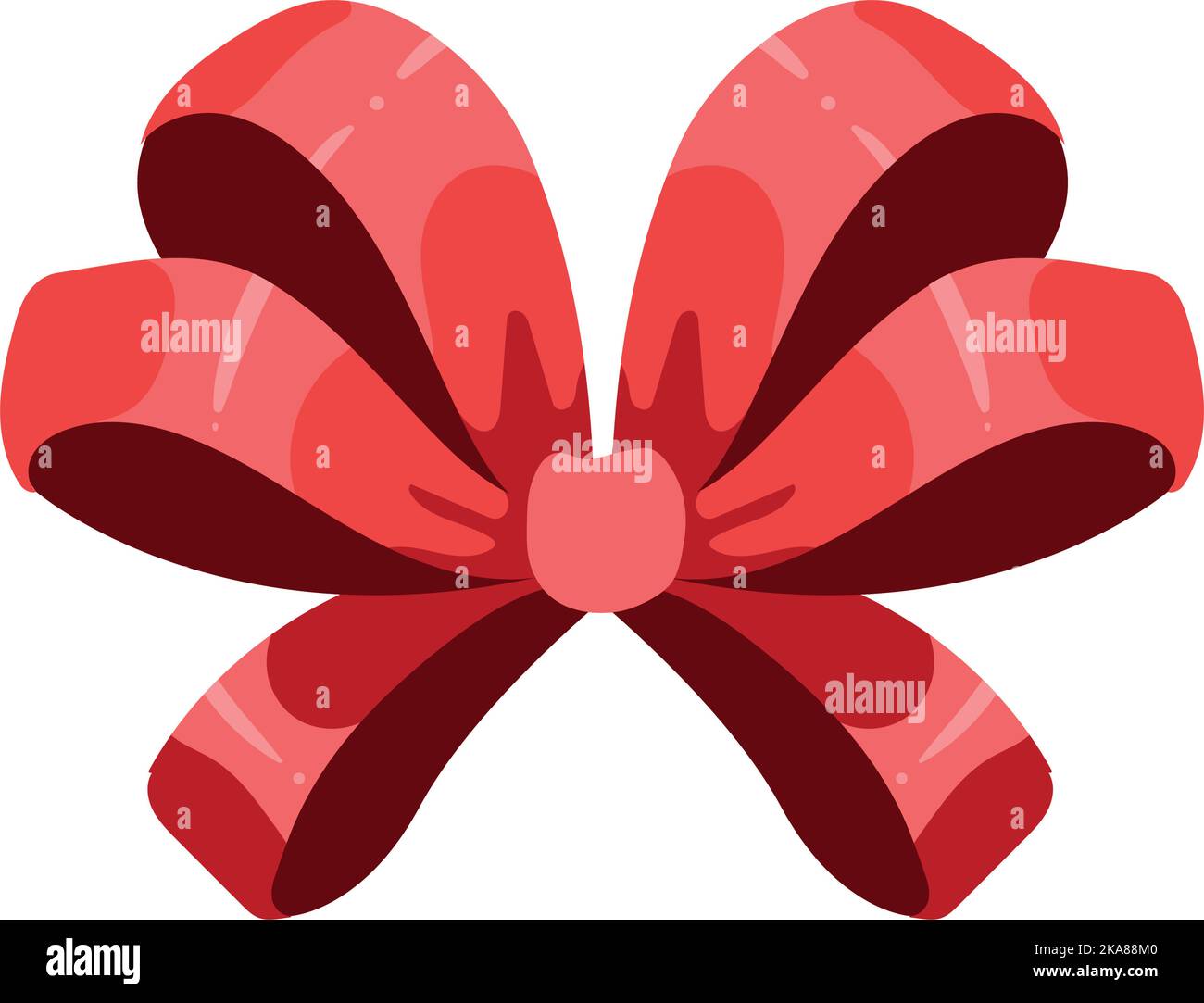 christmas red ribbon Stock Vector Image & Art - Alamy