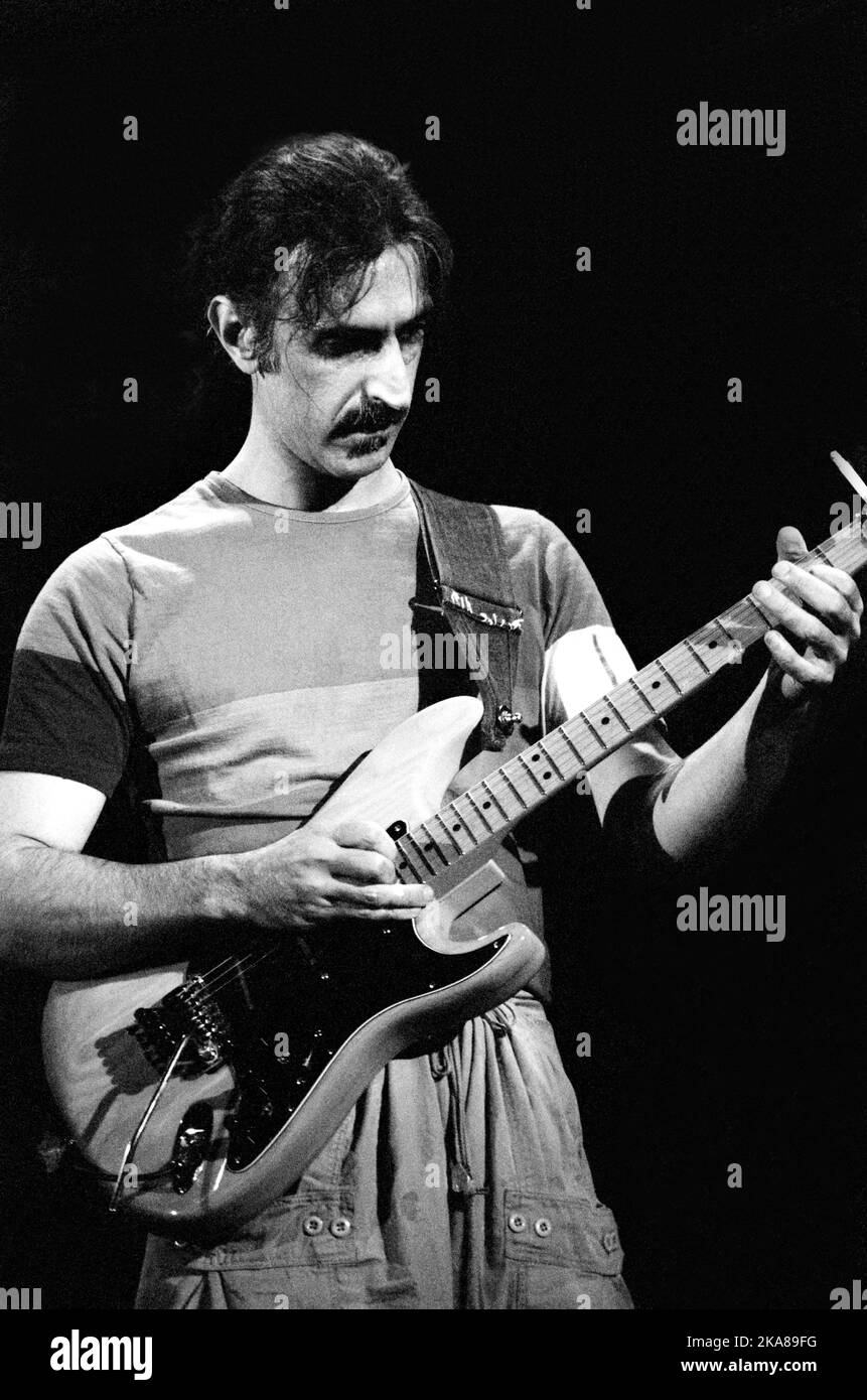 84/3025 FRANK ZAPPA 24 September 1984 Hammersmith Odeon, London Stock Photo Alamy