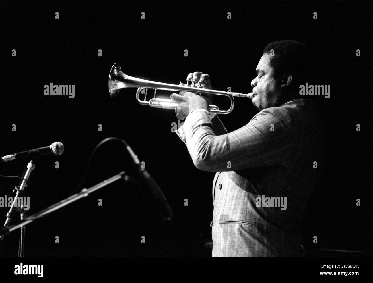 86-2540  FREDDIE HUBBARD,   17 July 1986  Royal Festival Hall, The South Bank Centre, London Stock Photo