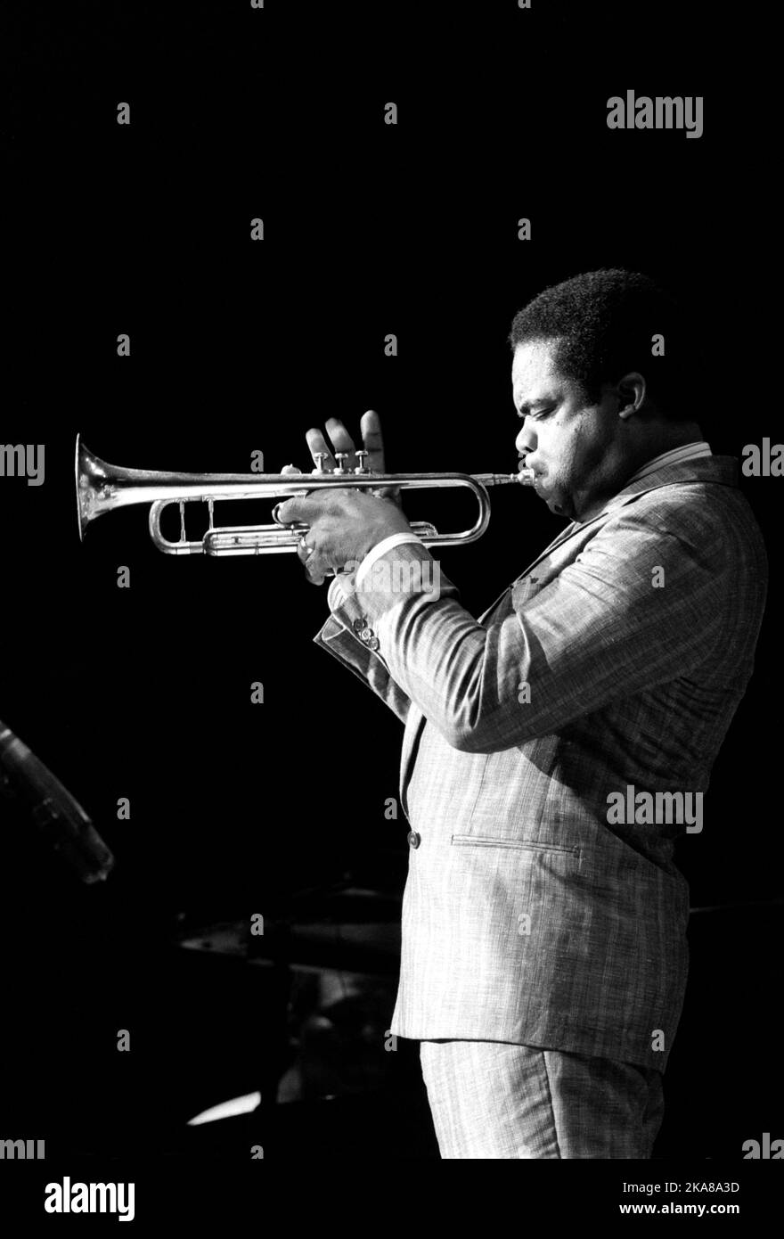 86-2543  FREDDIE HUBBARD,   17 July 1986  Royal Festival Hall, The South Bank Centre, London Stock Photo