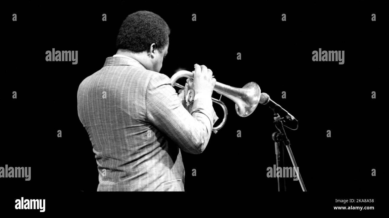 86-2561  FREDDIE HUBBARD,   17 July 1986  Royal Festival Hall, The South Bank Centre, London Stock Photo